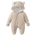 thumbnail image 3 of shoper Girls Snowsuit Size 6 Winter Coat and Snow Pants Set Warm Overalls Ski Suits Toddler Boys Winter Outfits Beige 59, 3 of 10
