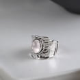 thumbnail image 3 of Guardurnaity Anillo de plata Joyería de moda Dedos Colgante Suministros de boda de moda Atractivo Hermoso Cristal Peonía Esterlina Ropa, zapatos y accesorios Miscelánea, 3 of 6