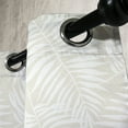 thumbnail image 3 of Ambesonne Leaves Grommet Curtain, Eggshell Aloha Leaf Botany, 50"x72", Eggshell and White, 3 of 5