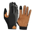 thumbnail image 2 of Guantes antideslizantes para montar en motocicleta, guantes de ciclismo con pantalla táctil y dedos completos, color negro y amarillo, M YUNYI BRAND  Deportes, 2 of 8
