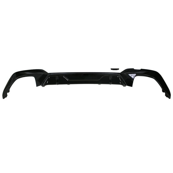 Ikon Motorsports Compatible with 19-22 BMW G20 M Performance M340 Style Rear Bumper Lip Diffuser Gloss Black