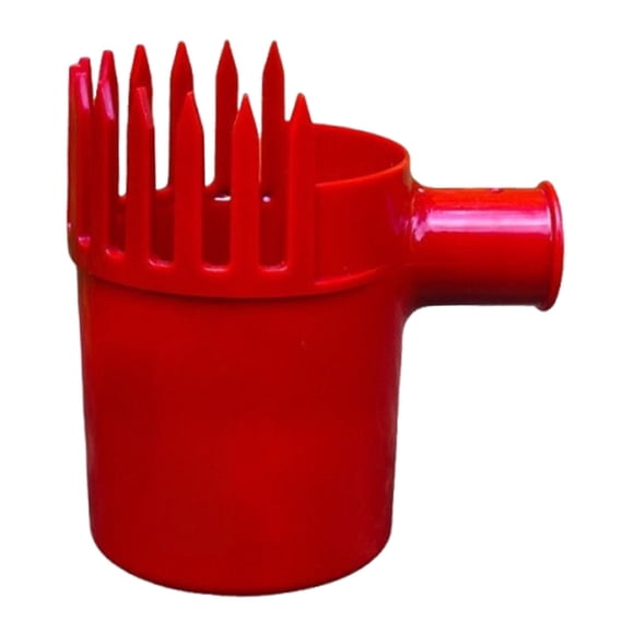 Recolector de fruta rojo, práctico, eficiente y resistente. Equipo de jardinería agrícola. Herramienta de alto rendimiento frutas en e