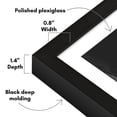 thumbnail image 3 of Americanflat 24x36 Poster Frame with Polished Plexiglass with 20x30 Mat Display Photo Soho Collection - Black, 3 of 8