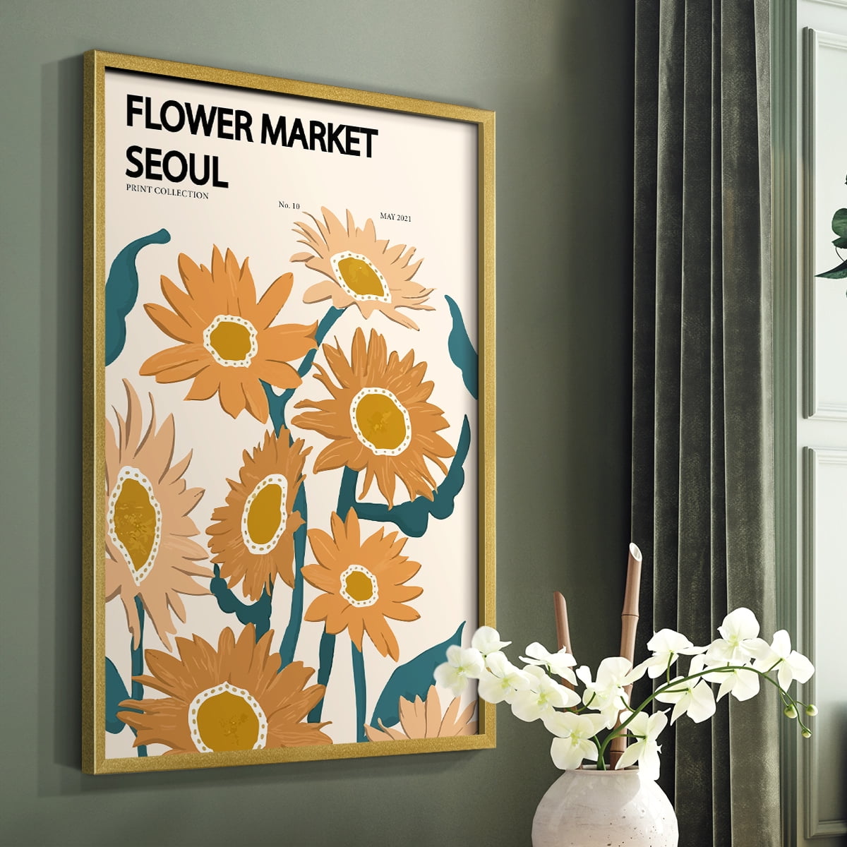 Matisse II Framed Print - Solid Wood in Single Picture Frame Solid Wood 2 Framed Print