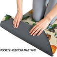 thumbnail image 3 of Cartoon Tractors Barns Beige Pattern Hot Yoga Mat Towel Non Slip for Hot Yoga - Quick-Drying Yoga Mat Cover with 4 Corner Pockets with Travel Bag - Hot Yoga Towel Non Slip 70"x26", 3 of 6