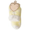 thumbnail image 2 of Naierhg Thermal socks Winter Cute Women Heart Print Thermal Coral Fleece Middle Tube Home Floor Socks Yellow, 2 of 8