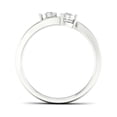 thumbnail image 3 of 1/6 Carat T.W. Diamond 10kt White Gold Two-Stone Bypass Band, 3 of 4