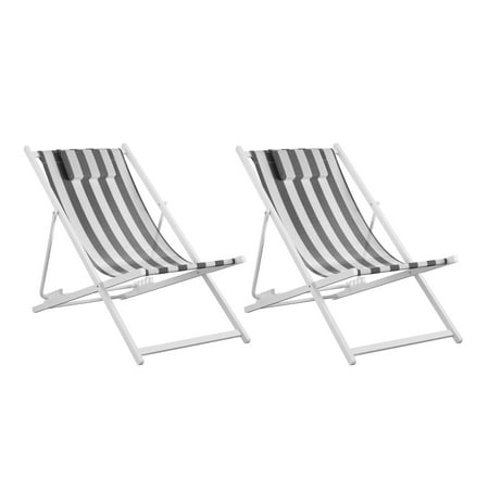 Novogratz Poolside Gossip, Bebe Folding Beach Chair, 2 pack
