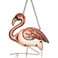 thumbnail image 2 of Pink Flamingo Hanging Dangler Figurine 26 Inches Metal and Glass, 2 of 2