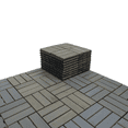thumbnail image 2 of Hassch Interlocking Deck Tile (Pack of 10, 12"x12"), Acacia Wood Deck Tile, Waterproof all Weather Perfect for Indoor Outdoor, Gray, 2 of 10