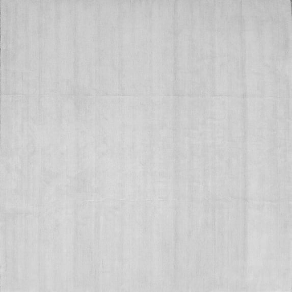Ahgly Company Indoor Square Solid Gray Modern Area Rugs, 5' Square