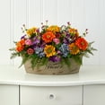 thumbnail image 3 of Nearly Natural 18" Mixed Flowers Artificial Arrangement in Decorative Vase, Multicolor, 3 of 3