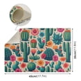 thumbnail image 3 of Cactus and Desert Flower Dish Drying Mat 12"x18" Kitchen Counter Dish Pad Microfiber Absorbent Drainer Rack for Coffee Bar, 3 of 6