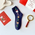 thumbnail image 3 of Calcetines Gibobby mujer estampados navideños Nuevo patrón Calcetines cálidos Oreja de felpa unitalla, 3 of 4