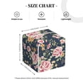 thumbnail image 4 of Naloa Vintage Floral Tissue Box CoverLeather Tissue Holder Square Facial Tissue Case Facial Paper Organizer Dispenser for Bathroom, Vanity Countertop, Tabletop, Car, 4 of 8