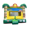 thumbnail image 2 of Pogo Bounce House Tropical Smiley Face Inflatable Trio, 2 of 8