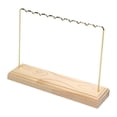 thumbnail image 4 of Wisewang Support d'Exposition pour Boucles d'Oreilles Base en Bois pour Présentoir de Bracelets Petite Bague Collier en Vente Or Grand, 4 of 6