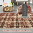 thumbnail image 7 of FairOnly Red 10'x13'Irregular Grid Washable Indoor Area Rug for Bedroom Low Pile Stain Resistant Modern Rug for Living Room Kitchen Laundry, 7 of 7
