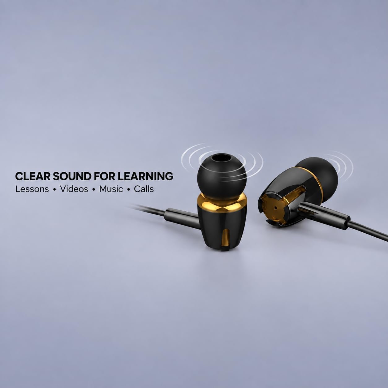 Kamon Wired Earbuds with Microphone, 5 Pack photo 2