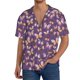 thumbnail image 1 of Balery Butterflies And Floral Camisa Casual de Manga Corta con Botones para Hombre, Texturizada, Estilo Cubano, para Playa, Verano-Medium, 1 of 5