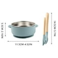 thumbnail image 3 of Children's Cutlery Set,3-Piece Baby Food Bowl Set,Food Grade Silicone Bowl,Stainless Steel Inner Liner Bowl,Infant Toddler Dining Set,Weaning Food Bowl,Easy Clean Baby Bowl, 3 of 8