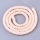 thumbnail image 2 of Handmade Polymer Clay Beads Strands for DIY Jewelry Crafts Supplies Heishi Beads Disc/Flat Round Light Salmon 6x0.5~1mm Hole: 1.8mm about 290~320pcs/strand 15.75 inch~16.14 inch(40~41cm), 2 of 2