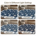 thumbnail image 7 of ODIKA 6'x9' Washable Area Rug Starfish Ocean Nautical Seashell Border Bathroom Coral Reef Wave for Family Room, Living Mater Bedroom, Non-Slip, Easy Care, 7 of 7