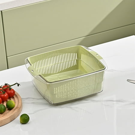 

Black and Friday Deals Dealovy Vegetable Basket - Vegetable Basket Strain Wash And Vegetables Fruit Multi Function Kitchen Vegetable Washing BasketStrainer & Soaking Bowl Fruit Bowl & Vege
