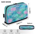 thumbnail image 3 of Standing Pencil Case with Base Large Capacity Stationery Pouch Pen Bag with Zipper for Women Men Tie-dye Dandelions Pattern, 3 of 7