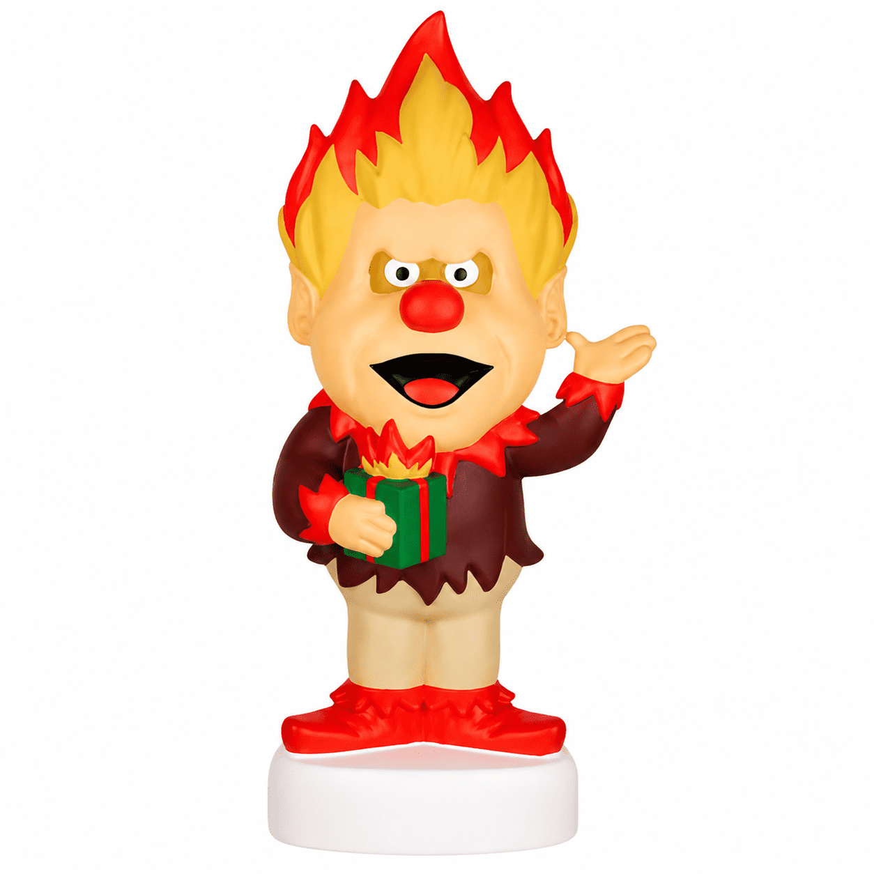 Heat Miser Blow Mold Christmas Decor, 30 cm Retro Holiday Figure for Outdoor Lawn, Porch, Yard and Christmas in July Display