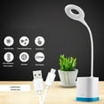 thumbnail image 7 of Kezqiaxn Office Desk Lamps for Home Office Led Smart Touches Lantern Bedside Table Lamp with Pen Organizer, Student Eye Protection Study Lights, Suitable for Bedrooms and Dormitories Blue, 7 of 7