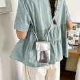 thumbnail image 4 of Hsqqdc Glossy Silver Crossbody Phone Purse PU Leather Small Shoulder Bag for Shopping Commuting Work Travel, 4 of 7