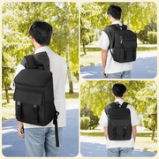 Cshidworld Camping Cooler Backpack 33 Can, Large Capacity Cooler Bag Insulated Compartments Thermal Pocket, Leakproof & Lightweight Travel Cooler Bag, Waterproof Picnic Camping Beach Bag, Black