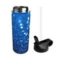 thumbnail image 2 of Sikiie A Blue Glitter Print 18OZ Insulated Straw Cup, Portable Leak-proof Sports Water Bottle, Stainless Steel Water Cup Suitable for Home and Outdoor, 2 of 8
