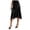 Black, variant on Bias Cut Midi Skirt with Lace Pure Mulberry Silk Slip Skirt Women Elegant Dressy Midi Skirt (Black, L)
