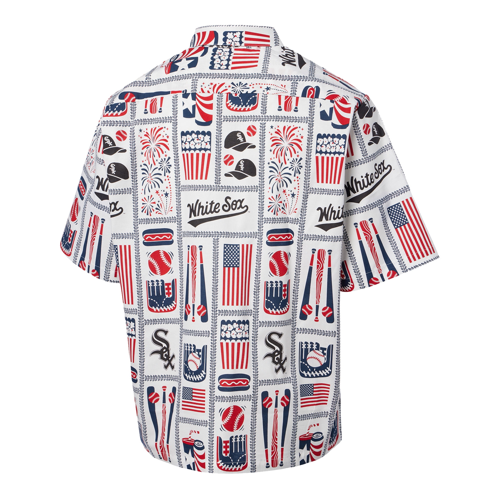 Reyn Spooner Men's Boston Red Sox White Americana Button Down Shirt