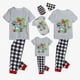 thumbnail image 3 of Pijamas familiares a juego de Navidad Conjuntos de pijamas grises de dinosaurio de Papá Noel de verano de Navidad, 3 of 4