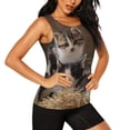 thumbnail image 2 of Gaeub Cat Family Women's Workout Tank Tops Lightweight Sleeveless Shirts for Women for Athletic Running Tennis Yoga - XX-Large, 2 of 9