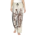 thumbnail image 2 of Goofa Cowboys Riding Horses Printed Soft Pajama Pants for Women, Wide Leg Comfy Casual Lounge Yoga Pants-Large, 2 of 9