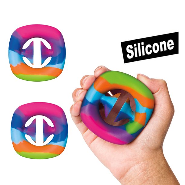 Doingart 2pcs Snappers Fidget Toy Grab Snap Sensory Squeeze Party Pop Popper Noise Maker Stress Relief For Kid And Adult Rainbow Walmart Com Walmart Com