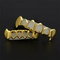 thumbnail image 3 of 2 Parrillas Chapadas En Oro De 18 Hasta La Parte Inferior De La Boca Tapas De Dientes Hip Hop Hueco Halloween Fernando Tapas de dientes, 3 of 8