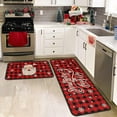 thumbnail image 5 of Christmas Kitchen Rugs and Mats Set of 2, Christmas Decorations for Home Non Slip Backing Winter Holiday Kitchen Rug Seasonal Low-Profile Kitchen Floor Mat Xmas Decor 17"X47"+17"X30", 5 of 6