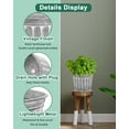 thumbnail image 3 of 6 Inch Silver Metal Rustic Flower Pots - 6Pcs Galvanized Planters with Drainage Hole and Rubber Plug, Rustproof Metal Bucket Plant Pots Farmhouse Vintage Style for Decor, 3 of 6