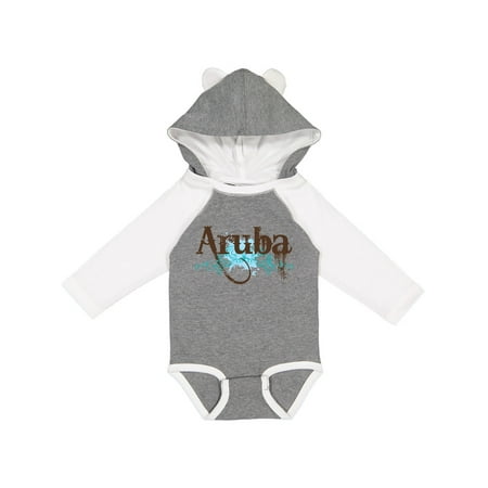 

Inktastic Aruba Boys or Girls Long Sleeve Baby Bodysuit