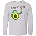 thumbnail image 3 of Inktastic Avogadro's Number with Avocado Chemist Long Sleeve Youth T-Shirt, 3 of 5