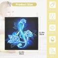 thumbnail image 2 of 3 PCS Blue Flame Musical Treble Clef Baby Muslin Washcloths, Floral Soft Absorbent Face Towel Burp Cloths Cotton Bath Wipes Infant Wash Cloth for Newborn Boys Girls, 2 of 7
