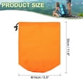 thumbnail image 2 of Bolsa de almacenamiento impermeable Uxcell, bolsa de almacenamiento exterior portátil con tapa de polvo, ligera, 6 x 12 pulgadas, naranja, 2 of 7
