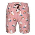 thumbnail image 3 of Logiee cartoon goose rainbow Print Mens Swim Trunks Quick Dry Board Shorts,Breathable Hawaii Beach Shorts Swimwear Bathing Suits-3X-Large, 3 of 6