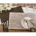 thumbnail image 4 of Fennco Styles Natural Woven Water Hyacinth Rectangular Placemats - Set of 4 (White), 4 of 4