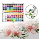 thumbnail image 5 of Set de acuarela sólida con pinceles Kit de acuarela para amantes de la pintura 90 colores, 5 of 9